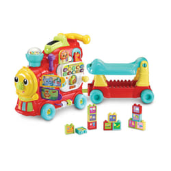 VTech Baby 4-in-1 Alphabet Train, Baby Walker with Lights, Sounds and Songs, Educational Toys Teaches Animals, Colours, Numbers and More, Preschool Le