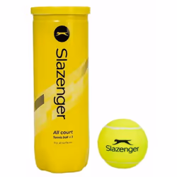 Slazenger Club All Court Tennis Balls 3 Ball Tubes - Yellow