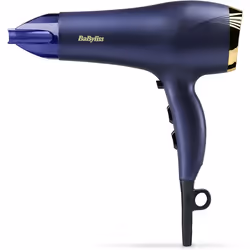 BaByliss Midnight Luxe 2300W Hair Dryer, Ionic Frizz-control, Fast Drying, Professional and Lightweight, 3 heat & 2 spe
