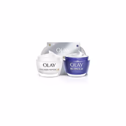 Olay Moisturiser Gift Bag, Womens Skin Care Gift Sets & Kits, Retinol 24 Night Cream 50ml & Collagen Peptide 24 Face Cr