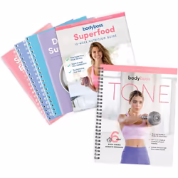 BodyBoss Tone & Nutrition Bundle Tone Superfood Nutrition Fitness Book