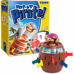 TOMY Pop Up Pirate Classic Children's Action Board Game, Family and Preschool Kids Game for Children 4, 5, 6, 7, 8 Year