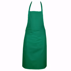 Full plain apron with front pocket for chefs, butchers, kitchen cooking, craft, and baking. - Light Green