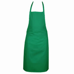Full plain apron with front pocket for chefs, butchers, kitchen cooking, craft, and baking. - Light Green