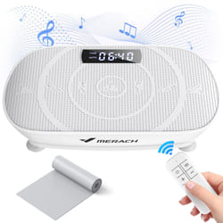 MERACH Vibration Plate, Whole Body Workout Powerful Quiet Vibration Plate Exercise Machine for Weight Loss and Shaping, Auto or Manual Speed Control,