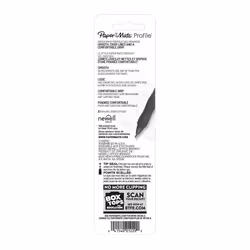 Papermate Profile Retractable Gel Pens, Medium Point (0.7mm)