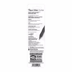 Papermate Profile Retractable Gel Pens, Medium Point (0.7mm)