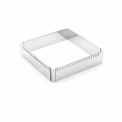 de Buyer 3013.20, Cake mould, Square, Stainless steel, Stainless steel, 200 mm, 200 mm