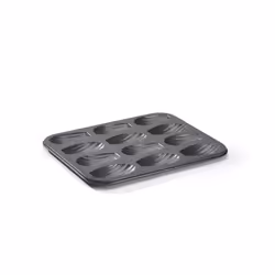 de Buyer 4710.12, Madeleine pan, Rectangular, 220 °C, Black, Steel, 260 mm