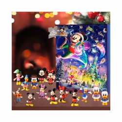 Disney Mickey Minnie Advent Calendar 24 Day Surprise Blind Box Children's Christmas Gift