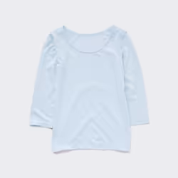 Uniqlo Japan HeaTTech U Neck T  Long Sleeve - 09 BLACK/80
