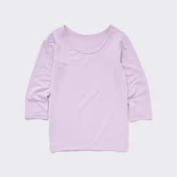 Uniqlo Japan HeaTTech U Neck T  Long Sleeve - 09 BLACK/80