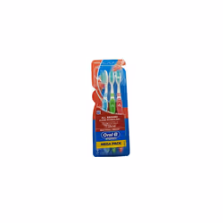 Complete All Around Clean Technology Toothbrushes Mega Pack (Medium - 3 Pcs, Assorted Colour)