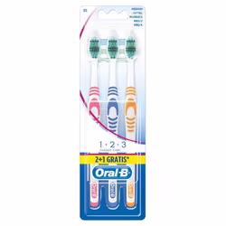 Oral-B 3014260818388, Blue, Orange, Pink, White, 3 pc(s)