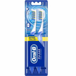 Oral-B Pulsar Adult 35 Medium Manual Toothbrush Twin Pack (Color may vary)