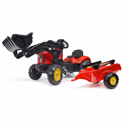 Falk 2030M, 2 yr(s), 4 wheel(s), Plastic, Steel, Red