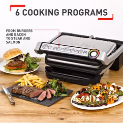 Tefal OptiGrill + Intelligent Health Grill, 6 Automatic Settings, Stainless Steel, 2000W, 4-6 Portions - Additional view 4
