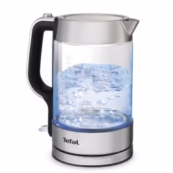 Tefal KI770D30, 1.7 L, Black, Stainless steel, Glass, Stainless steel, Water level indicator, Overheat protection, Cordless
