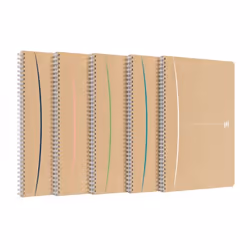 Oxford 400141848, Monochromatic, Assorted colours, A4, 90 sheets, Lined paper, Softcover