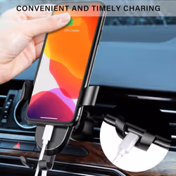 Car Phone Holder ROCK Mobile Phone Holder for Car Holder Phone Stand Bracket Gravity Support in Car - silver