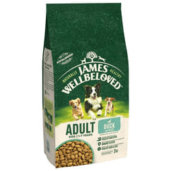 James Wellbeloved Adult Duck & Rice 2 kg Bag, Hypoallergenic Dry Dog Food