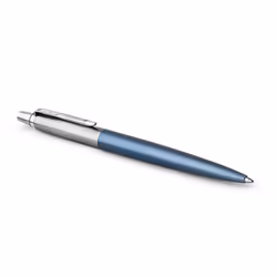 Parker 2020650, Clip-on retractable pen, Blue, Stainless steel, Blue, Stainless steel, Stainless steel, Medium