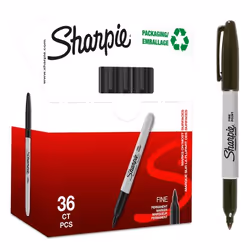 Sharpie PERMNT MARKER FINE BLK PK36