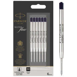 Parker Quink Flow Ballpoint Refill for Ballpoint Pens Medium Black (Pa