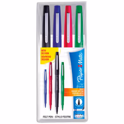 Paper Mate Flair Pen Easel Case  Medium Tip (0.7 mm)  Assorted Colours  Case of 10