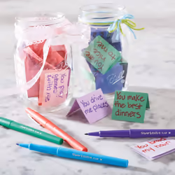 Paper Mate Flair Pen Easel Case  Medium Tip (0.7 mm)  Assorted Colours  Case of 10