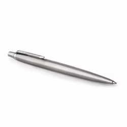 Parker Jotter London Two Pen Set with Chrome Trim Medium Nib Blue and Black Ink