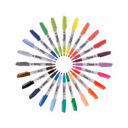 Sharpie 2033672 marker 24 pc(s) Fine tip Assorted colours
