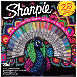 Sharpie 2058158, 28 pc(s), Multicolour, Fine tip, Grey, Multicolour, Round, Fine/Ultra Fine