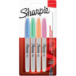 Sharpie 2065402 permanent marker Fibre tip Blue, Green, Orange, Pink 4 pc(s)