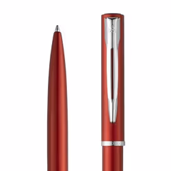 Waterman 2068193, Clip-on retractable pen, Red, Blue, Stainless steel, Chrome, Ambidextrous