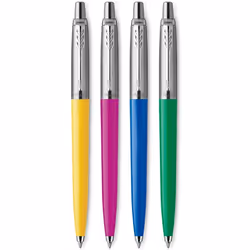 Parker Jotter Originals Ballpoint Pen, Black Ink, 4 pcs, Clip, Clip-on retractable ballpoint pen, Refillable, Black, 4 pc(s), ...