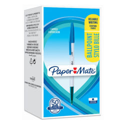 Papermate InkJoy 100 Blue Stick ballpoint pen Medium 50 pc(s)