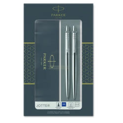Parker Set Jotter Ballpoint Pen + Pencil steel CT