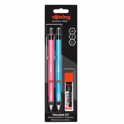 Rotring Visuclick, Blue, Pink, Black, HB, 0.5 mm, Round, Metal