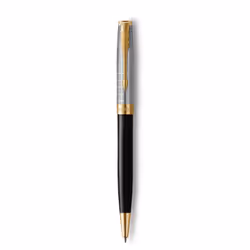 Parker Sonnet, Clip, Twist retractable ballpoint pen, Refillable, Black, 1 pc(s), Medium
