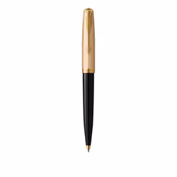 Parker 51, Clip, Twist retractable ballpoint pen, Refillable, Black, 1 pc(s), Medium