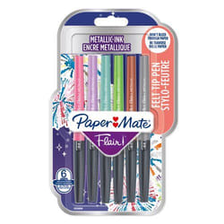 Papermate Paper Mate Metallic Felt Tip Pen Medium 0.7mm Tip Assorted C
