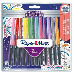Papermate Paper Mate Metallic Felt Tip Pen Medium 0.7mm Tip Assorted C