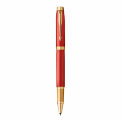 Parker IM Premium, Clip-on retractable pen, Gold, Red, Black, Brass, Lacquer, Fine