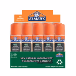 Elmer's PURE SCHOOL, Dry, Glue stick, 40 g, Box, 10 pc(s)