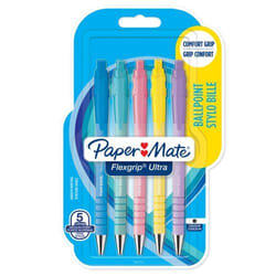 Papermate PAPER MATE FLEXGRIP ULT BALL BLK PK5