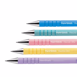 Papermate FlexGrip Ultra Pastel Blue Stick ballpoint pen Medium 5 pc(s) - Additional view 2
