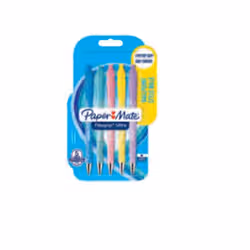 Papermate FlexGrip Ultra Pastel Blue Stick ballpoint pen Medium 5 pc(s) - Additional view 3
