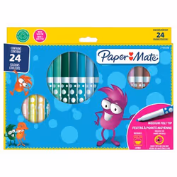 Papermate Paper Mate Childrens Felt Tip Colouring Pen Washable Assorte