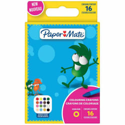 PaperMate Crayons for Kids | Different colors | 16 Wax Crayons